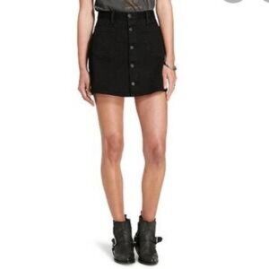 Denim & Supply Ralph Lauren Tilden Mini Denim Skirt Button Front